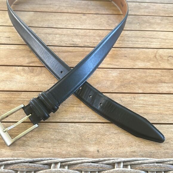 Allen Edmonds Wide Basic Dress Leather Belt Black (39501) 44 - Picture 5 of 8